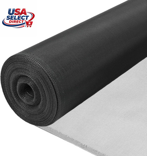 Black aluminum window screen - black,